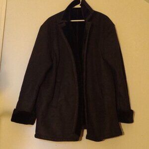 Stacy Adams Faux Fur & Suede Coat